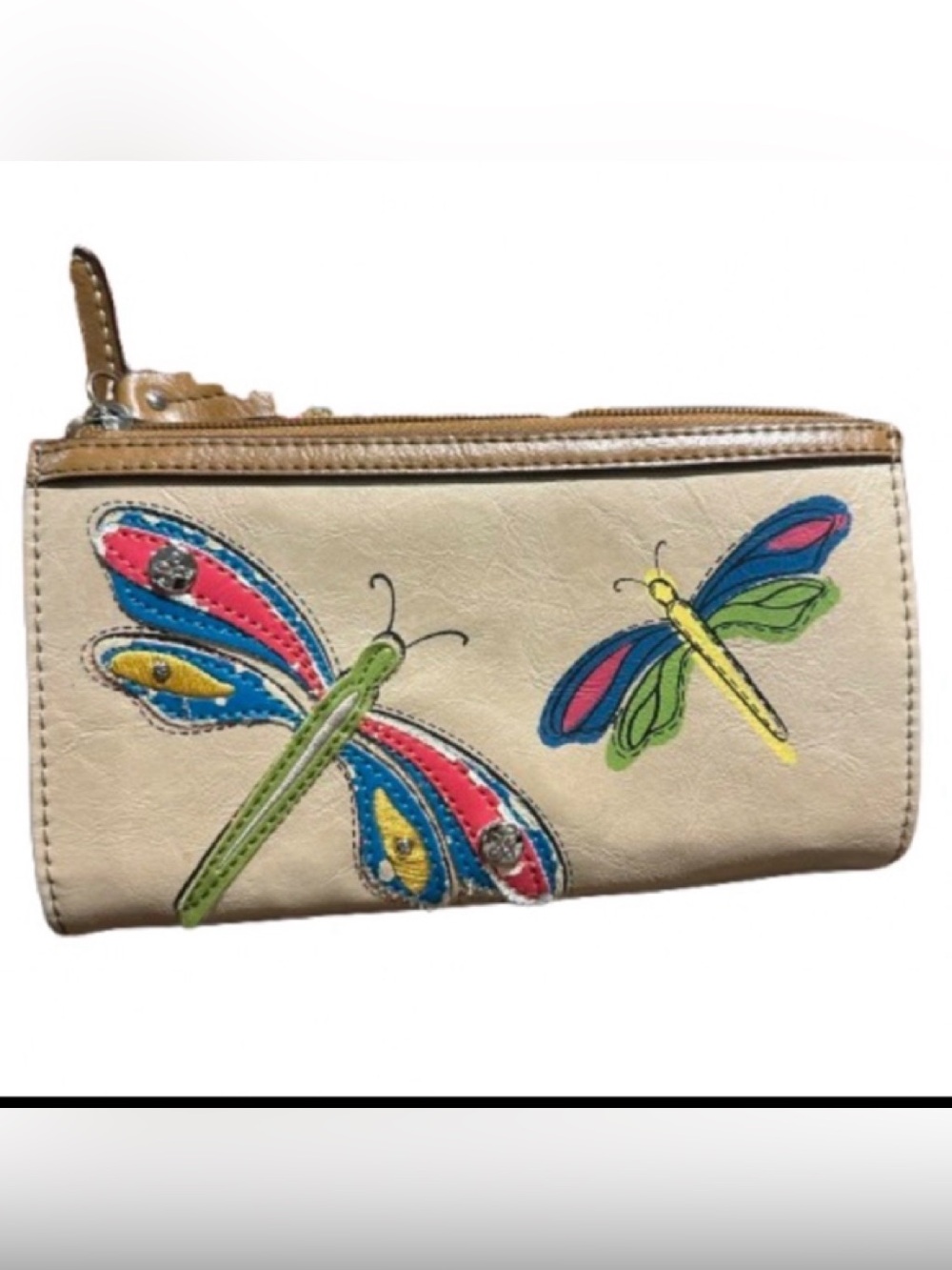 Relic Multicolor Dragonfly Wallet Vintage